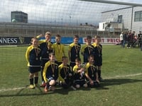 Llanfoist lift the cup at Rodney Parade