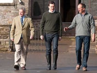 George Osborne visits Powys farm