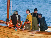 Town travels back in time