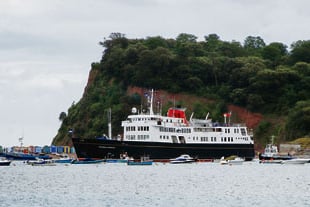 Smooth passage for cruise ship Princess