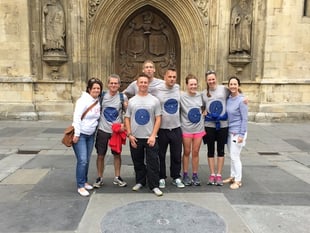 Spirit of Monmouth relay in Bath
