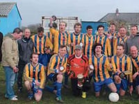 Championship celebrations for Manorbier AFC