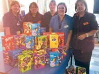 Sainsbury’s deliver 106 donated Easter  eggs to children’s ward
