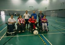 Residents try for wheelchair football