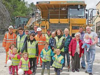 Insight into quarry at open day