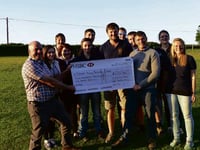 Young farmers raise a laugh — and raise funds