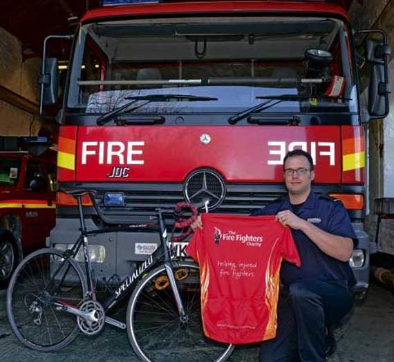 Jacob gets on his bike for charity