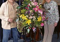Colourful displays at flower festival