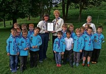 Liz's 40 years’ service for Launceston Scouts recognised