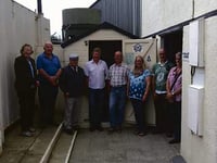German visitors visit ‘Philip’s shed’ at Davidstow Moor RAF Museum