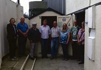 German visitors visit ‘Philip’s shed’ at Davidstow Moor RAF Museum