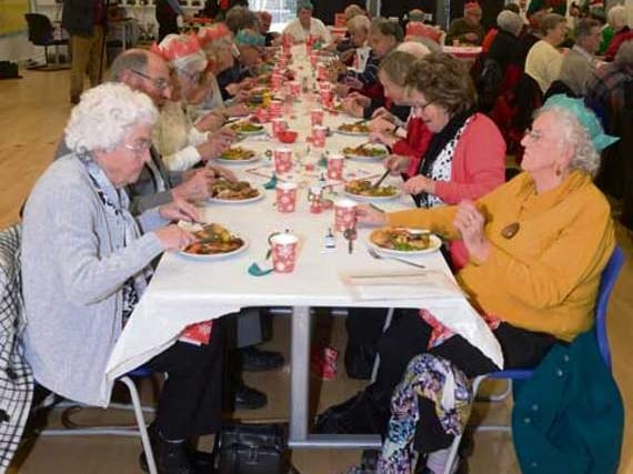 Camelford residents served up a festive treat ahead of the Christmas lights switch-on