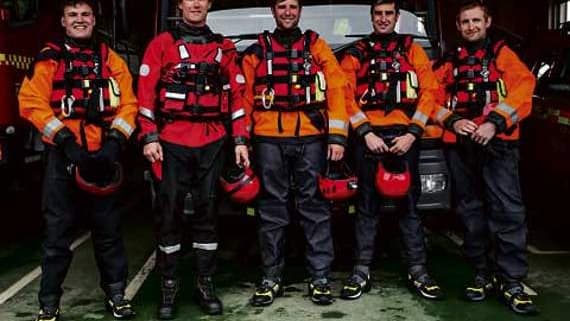Firefighters take part in water safety and drowning prevention exercise ...