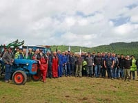 Supporters come from far and wide for tractor run