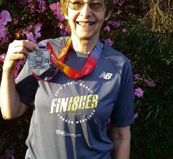 Lavinia finishes 26th in age category at London Marathon