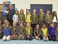 1st Camelford Brownies get a welcome surprise