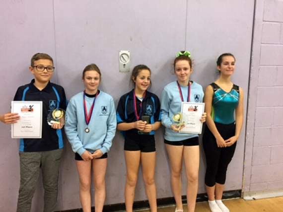 Golds and silvers aplenty for trampolinists in Taunton