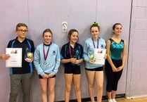Golds and silvers aplenty for trampolinists in Taunton