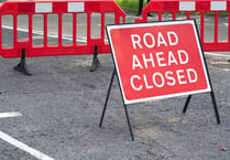 Resurfacing works being carried out following delay caused by poor weather
