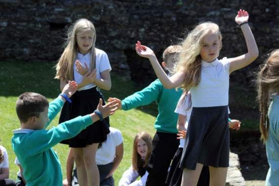 Young thespians perform in Castle grounds