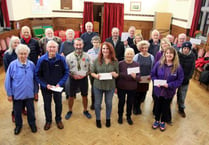Cheques presented at Marhamchurch