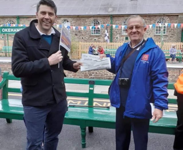 Return of local railway — first passengers travel on service