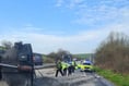 Overturned lorry closes A30
