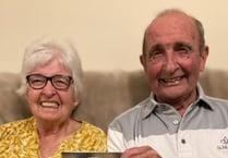 Pair receive special letter for diamond anniversary