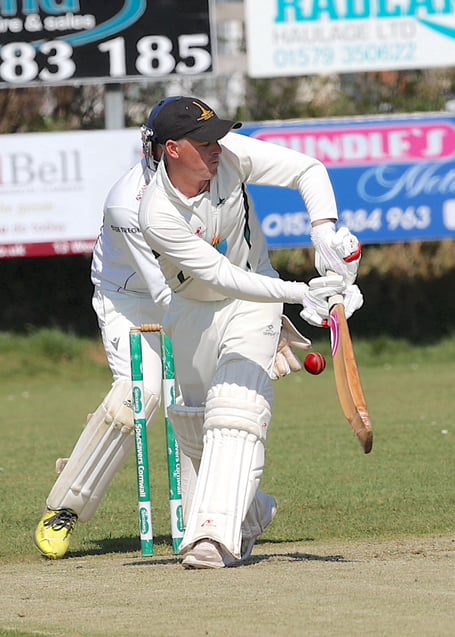 Richard Brown on his way to a half century against Lanhydrock last weekend