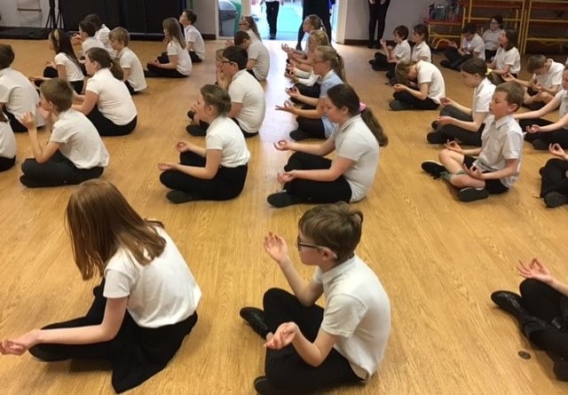 St Stephens Community Academy take a moment to meditate