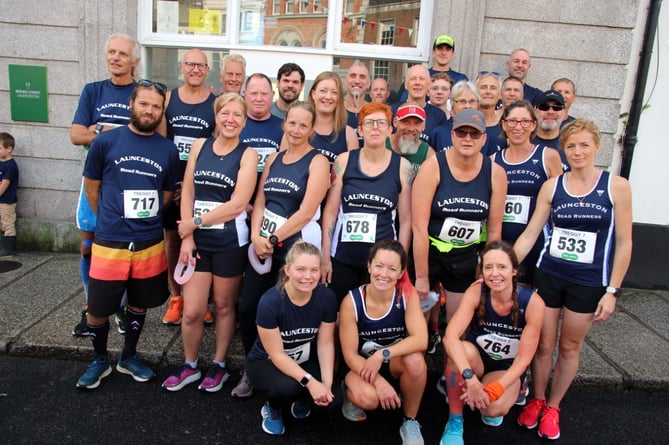 Launceston Road Runners at the Treggy 7 road race on Sunday, September 4. Picture: Paul Hamlyn