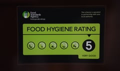 Food hygiene ratings given to 19 Cornwall establishments