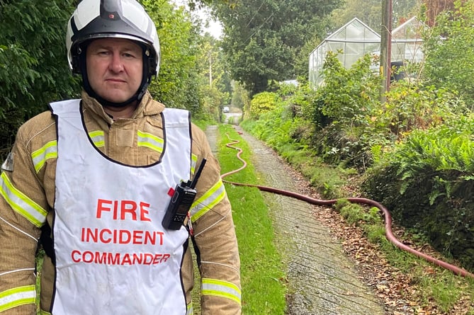 Mark Goldsmith, fire incident commander near the location of the blaze at Albaston