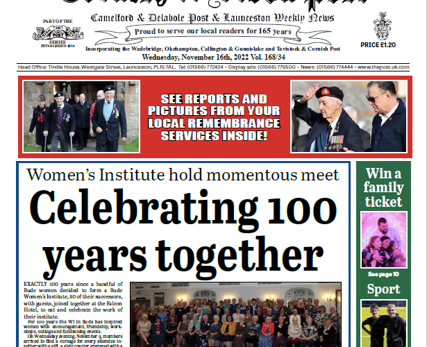 Cornish and Devon Post Cover 16/11