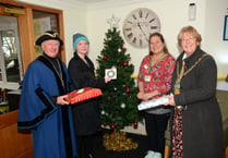 Christmas gifts presented to care home residents