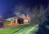 Stratton barn fire on Christmas Eve