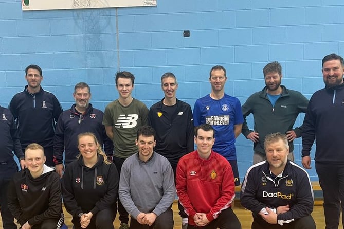 The new coaches alongside some of Cornwall Coaching Developers.