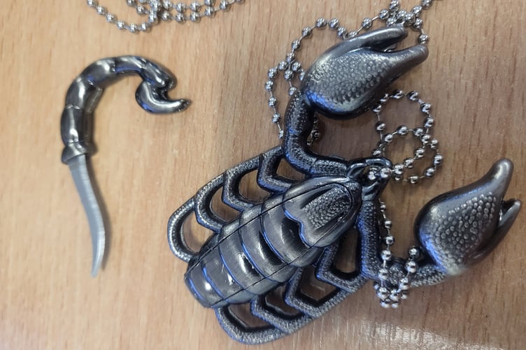 The disguised knife seized by Devon and Cornwall Police