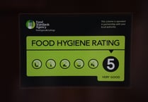 Food hygiene ratings given to 21 Cornwall establishments