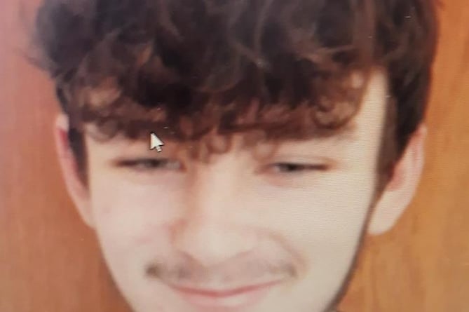 Tyler Woodfield of Bude is currently missing