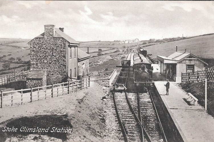 Stoke Climsland (later Luckett) station in the early 1900s