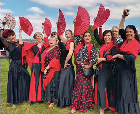 Mayfest dancers from Callington, Cornwall