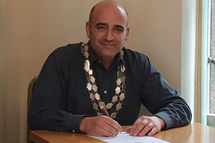 Cllr Mike Dawe, the new mayor of Bude and Stratton