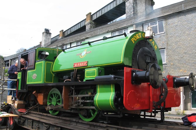 Alfred on display by the Royal Albert Bridge