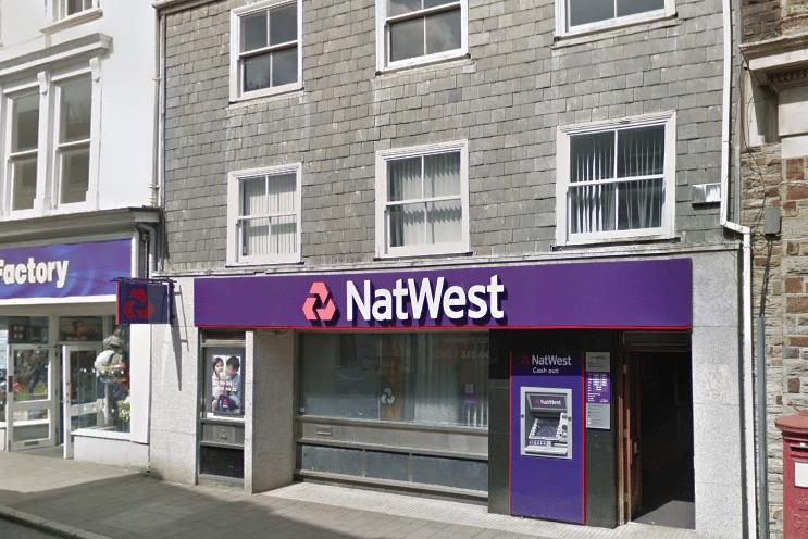 The former Natwest building in Bodmin