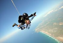 Marked 60th birthday with skydive in son’s memory