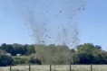 Video: Delabole dust devil spins through campsite 