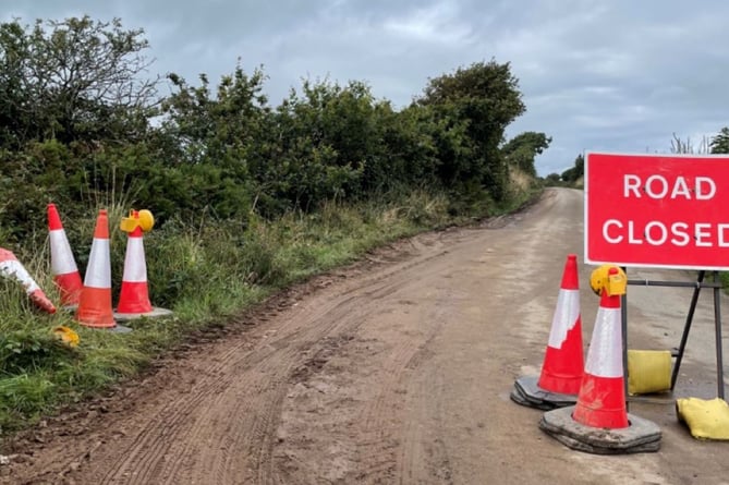 Work starts to block the road through Silverwell to deter motorists from using it as a 'rat run' 