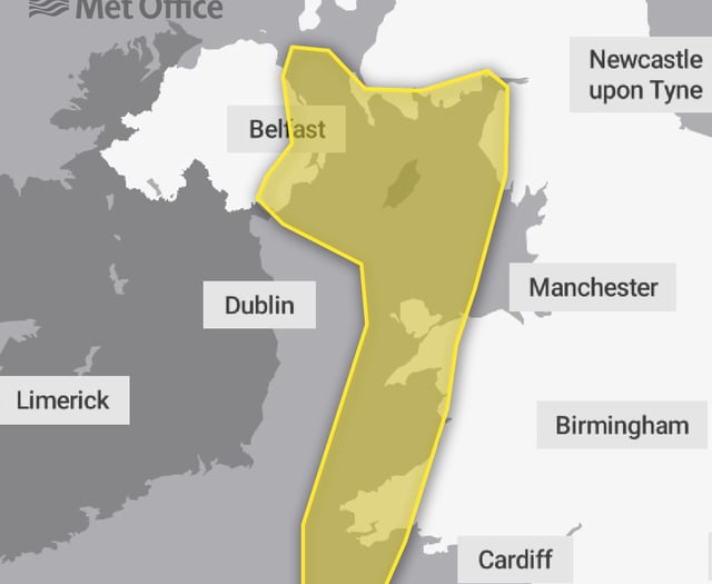 Yellow weather warning to cover South West region