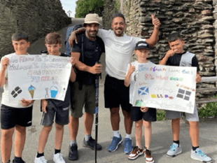 Charity walker receives warm welcome in Launceston 